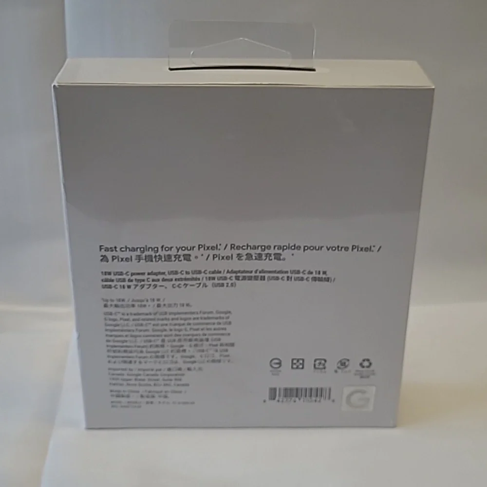 GOOGLE 18W USB-C POWER ADAPTER TC G1000-US WALL CHARGER
